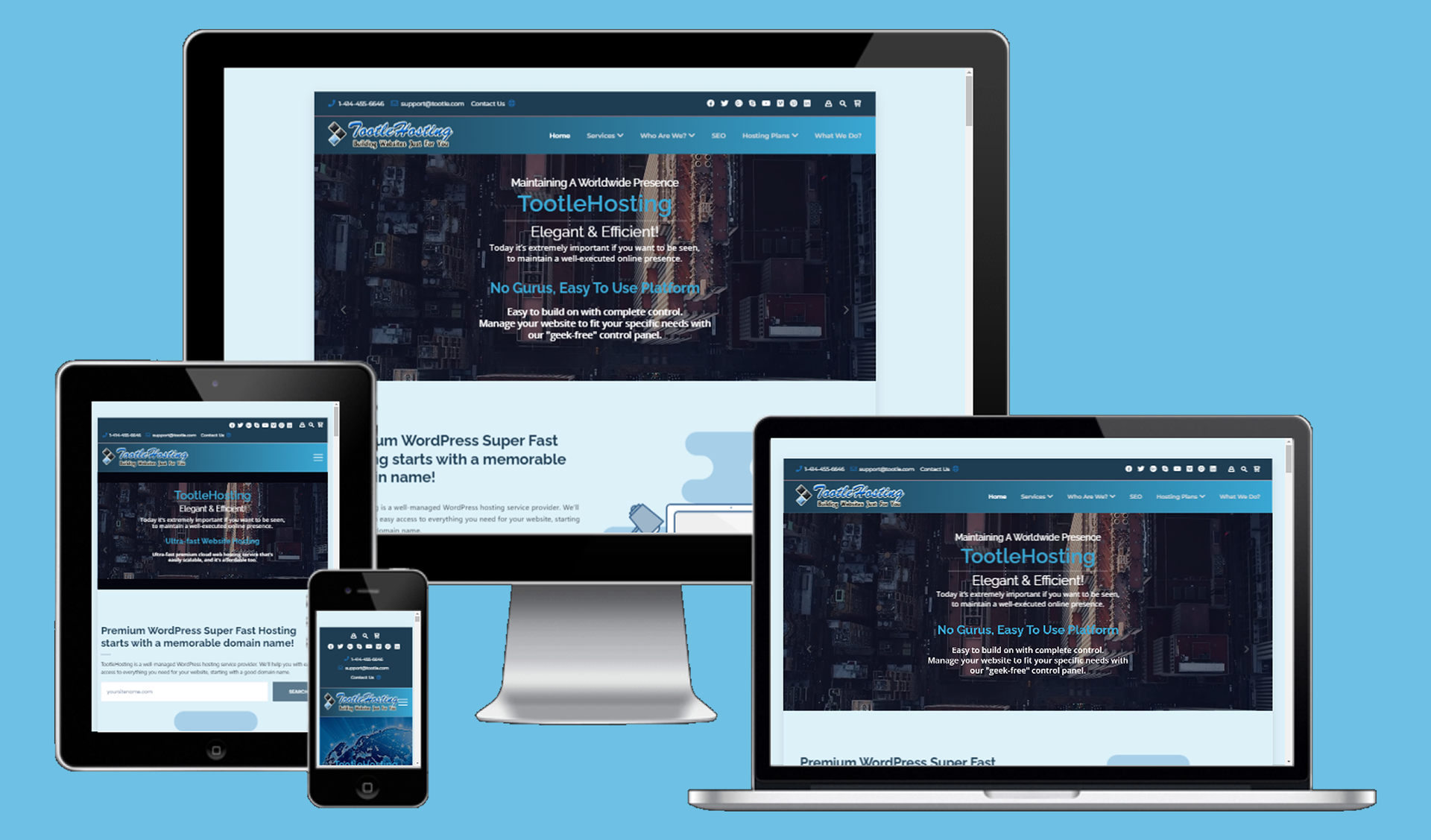 stunning websites on several devices wd4wp.com